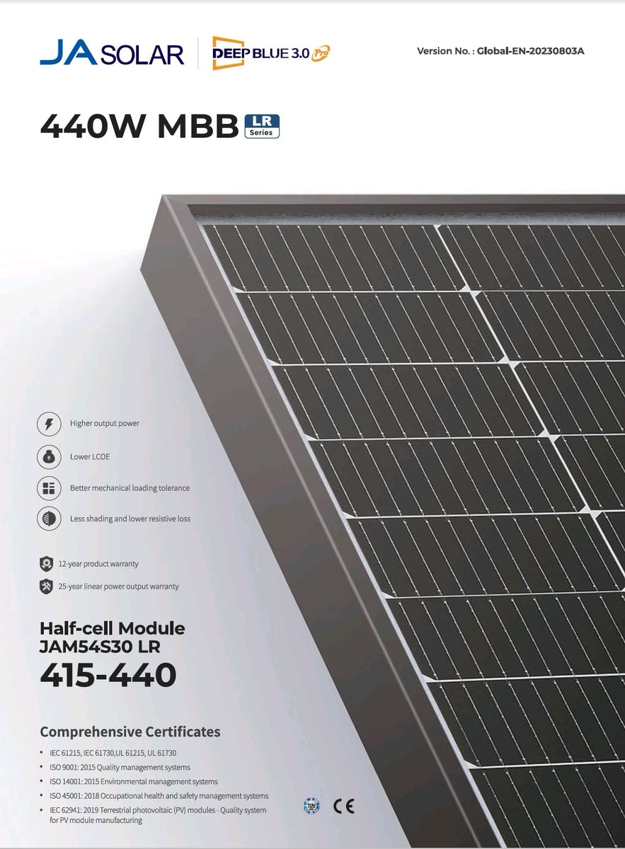 Solarmodul JA Solar (Full Black, Standard & Glas-Glas) – SOLARMISSION