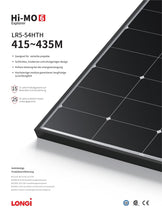 Laden Sie das Bild in den Galerie-Viewer, Solarmodul LONGi Hi-MO6 Explorer (Standard &amp; Full Black)