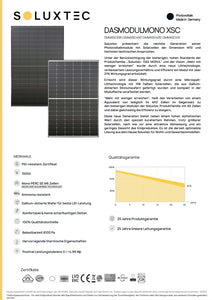 Solarmodul SOLUXTEC MONO XSC (Full Black, Standard & Glas-Glas)