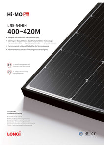 Solarmodul LONGi Hi-MO6 X6 Explorer (Standard & Full Black)